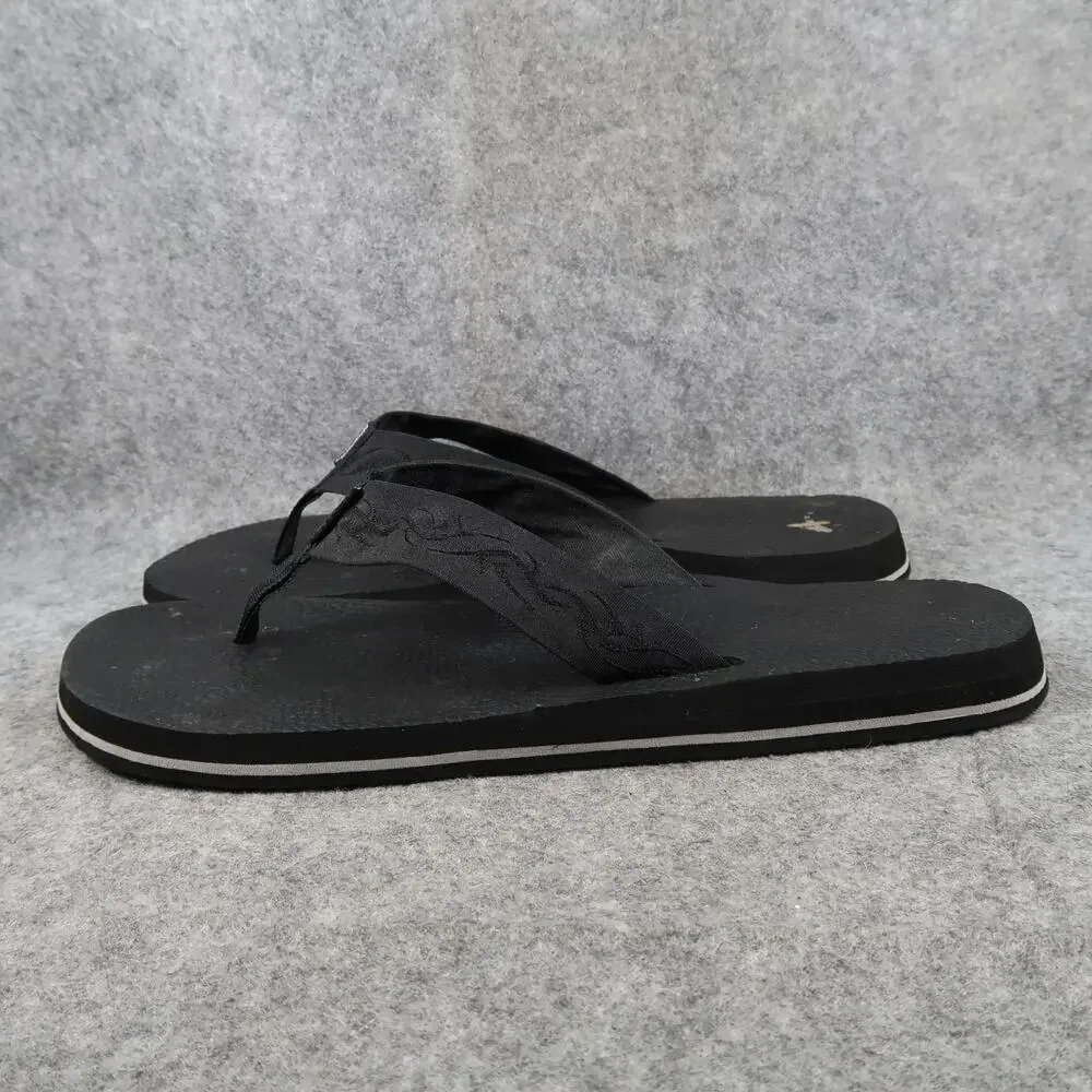 Athletech Shoes Mens 12 Sandals Flip Flops Casual Comfort Slip On Thick Strap